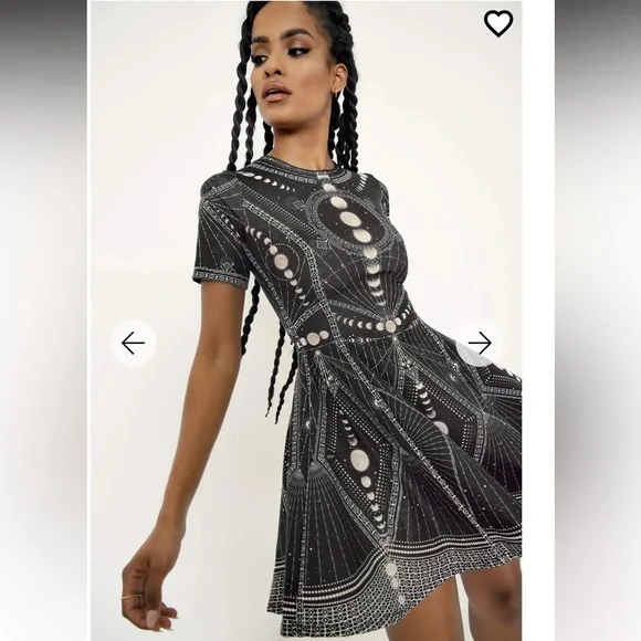 Blackmilk Moon Phases Evil Tee dress- Size S - Picture 1 of 5